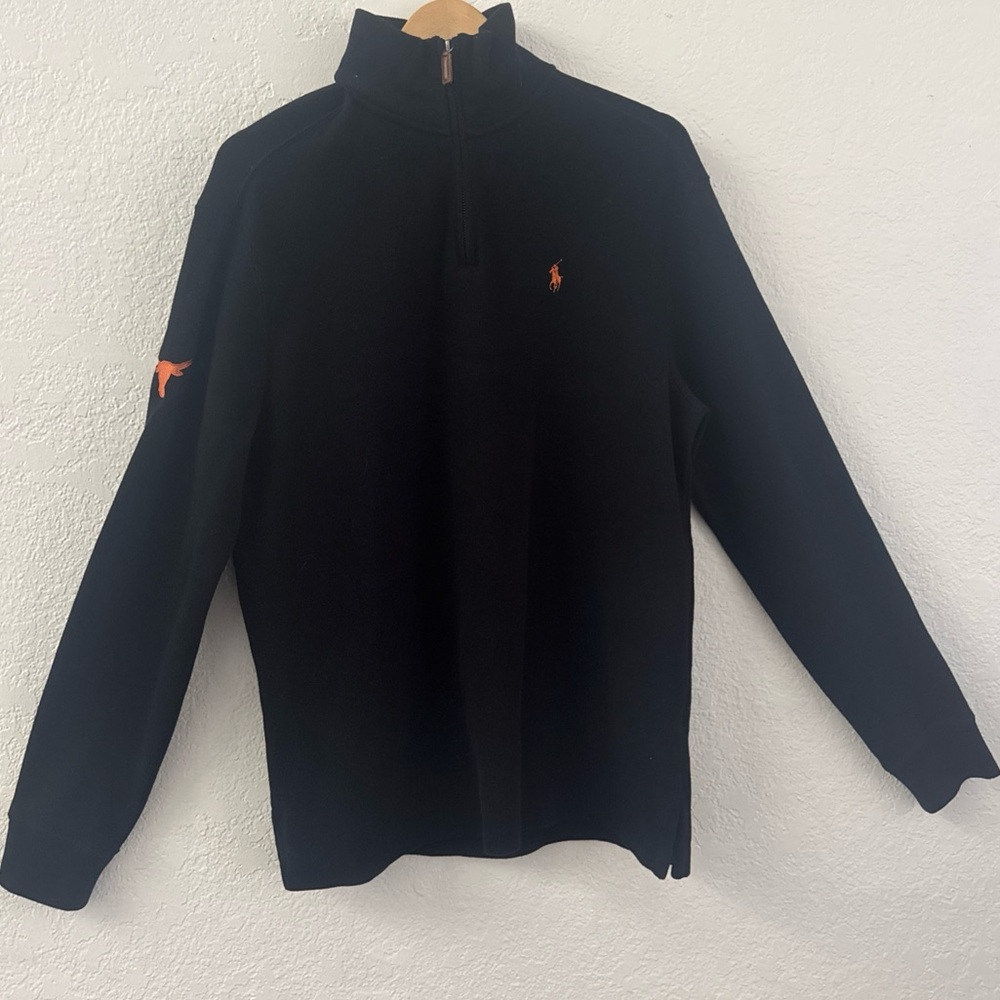 Polo Ralph Lauren 1/4 Zip Pullover Mens Sweatshirt Texas Longhorns Size M - Picture 2 of 8